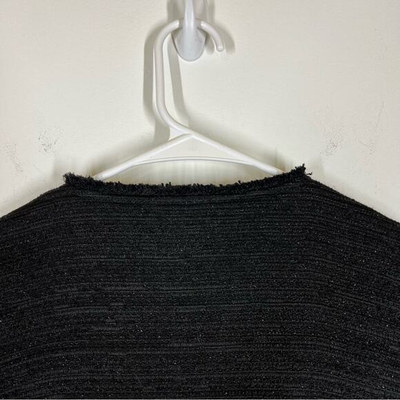 Eileen Fisher Sparkle Tweed Fringe Jacket Size 1X - Picture 9 of 11